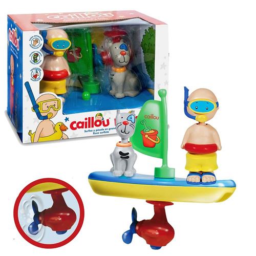 Caillou surfeur pour l´eau. Boîte 24x17