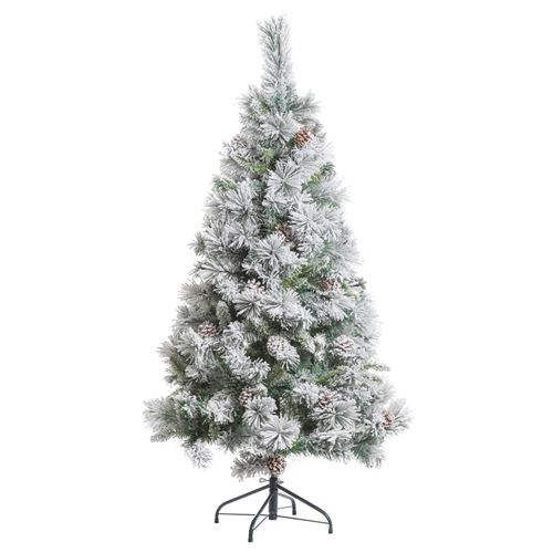 Sapin De Noel Artificiel Enneige Minnesota H 150 Cm Vert Achat Prix Fnac