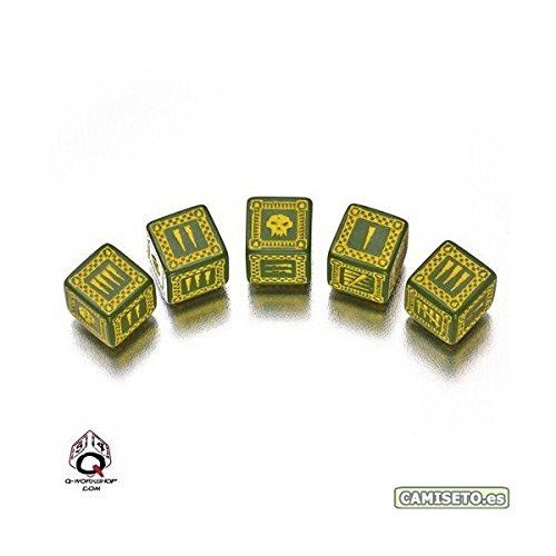 Jeu de société Ork Dice D6 GreenYellow (5)