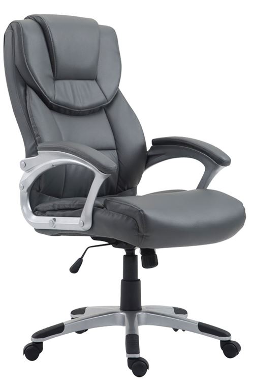 CLP Fauteuil de bureau XL Texas V2 Similicuir  Gris