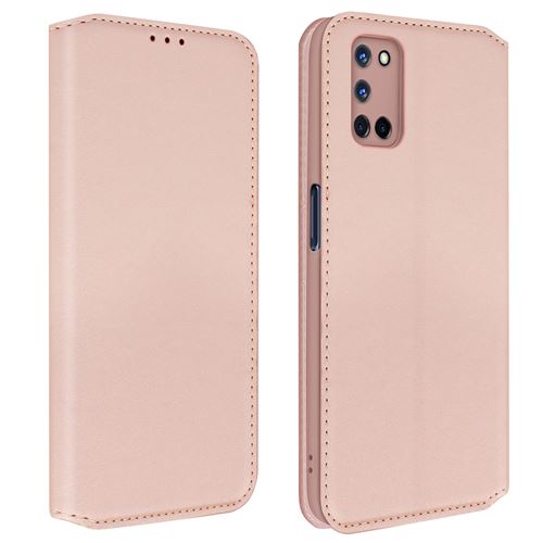 Avizar Housse pour Oppo A72 / A52 Porte-cartes Fonction Support Fin et Élégant Rose Gold