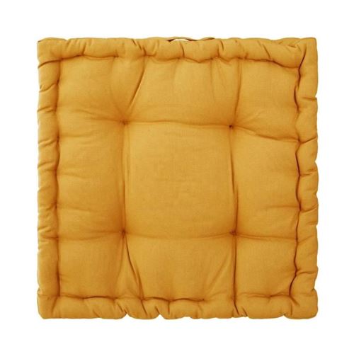 Coussin de Sol Carré Otto 40x40cm Ocre