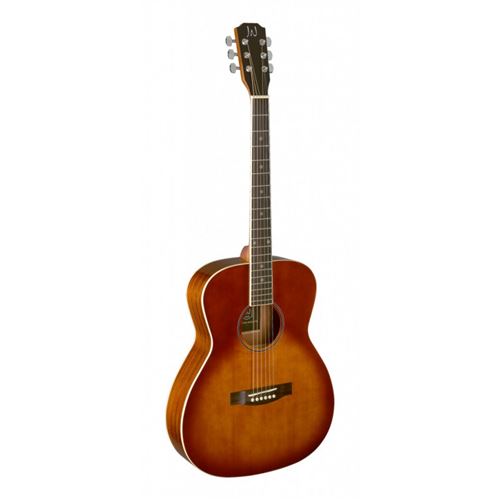 J.N Guitars Bessie BES-A Dark Cherry Burst guitare folk