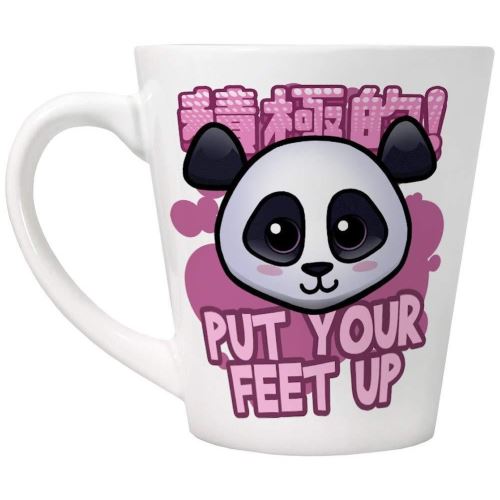 Handa Panda - Tasse à café PUT YOUR FEET UP (Taille unique) (Blanc) - UTGR573