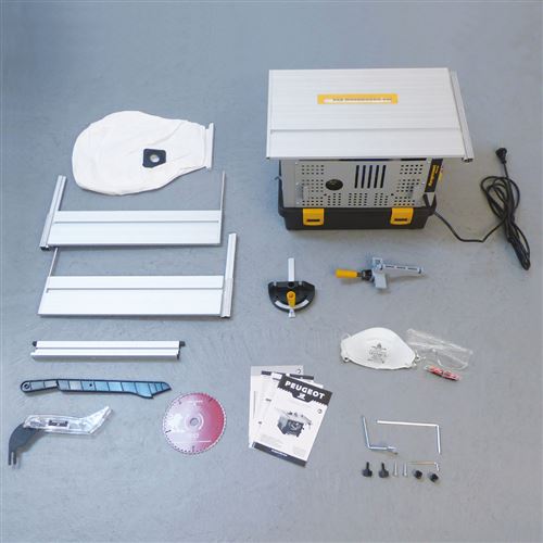 Peugeot Scie Sur Table Avec Aspirateur Integre Energysaw 165asp