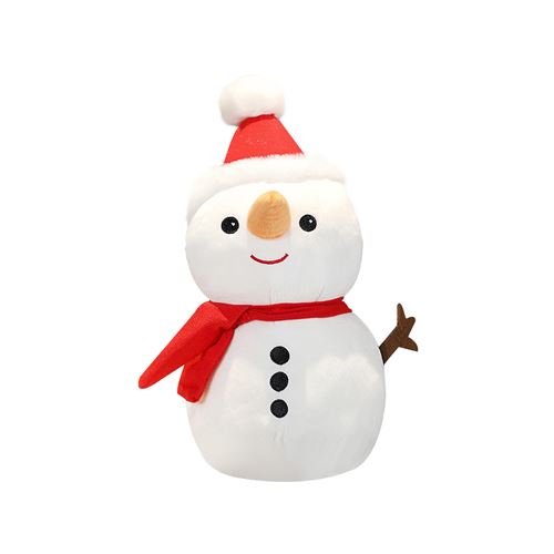 Peluche Bonhomme de neige de Noël dessin animé 50cm -multicolore - Animal  en peluche - Achat & prix