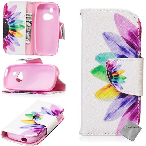 Housse etui coque portefeuille PU cuir pour Nokia 3310 (2017) avec film ecran - Design 3