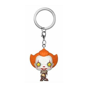« Il » est revenu 2 - Porte-clés Pocket POP! Pennywise w/ Beaver Hat 4 cm