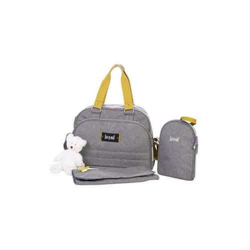 BABY ON BOARD Sac a langer URBAN YELLOWSTONE - gris/moutarde