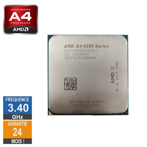 Processeur Amd A4 Series A4-5300B 3.40Ghz Ad530Boka23Hj Fm2 1Mo