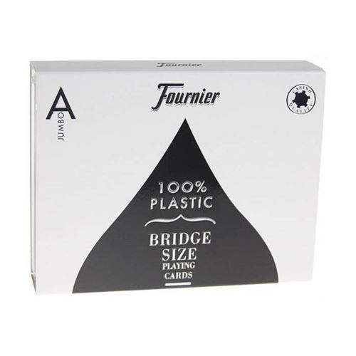 Fournier Titanium Series - 2 Jeux de 54 cartes 100% plastique – format bridge - 2 index jumbo