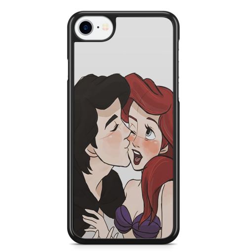 Coque Fifrelin Noire pour iPhone 6 PLUS et iPhone 6S PLUS Ariel Eric La Petite Sirene Love Kiss Disney