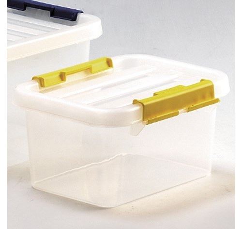 Heidrun europlastic boîte de rangement avec couvercle, transparent, 34 x 23 x 16 cm