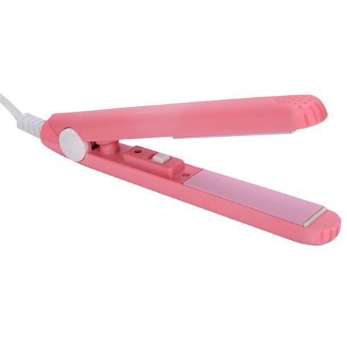 Lisseur électrique réglable lissage des cheveux portable Rose