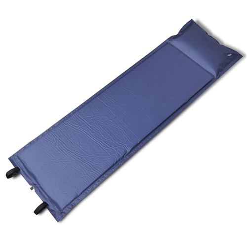 Slaapmat zelfopblazend blauw 185 x 55 x 3 cm (enkel)