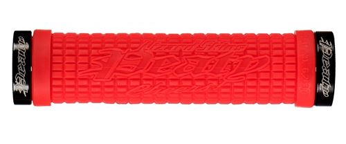 Lizard Skins poignées Peaty Verrouillage 130 mm rouge 2 pièces