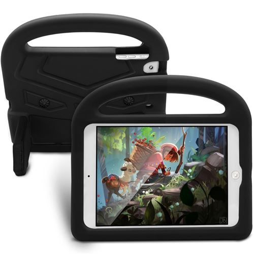 Coque en TPU motif moineau enfants antichocs amical eva noir pour votre Apple iPad Mini 4/3/2/1