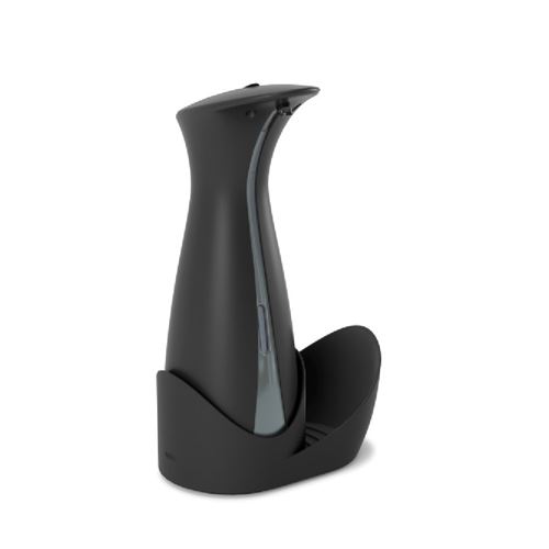 UMBRA Distributeur à savon liquide avec porte-éponge 250ml OTTO Noir