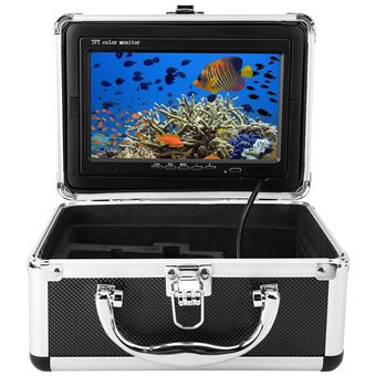 Caméra Sous-marine Pêche HD 1000TVL – écran 7 Pouces, Câble 20m, étanche IP68, Batterie 4500mAh, Boîtier Aluminium