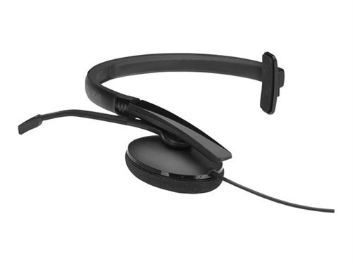 Sennheiser SC 130 - SC 100 series - koptelefoon - op oor - met bekabeling - USB - zwart