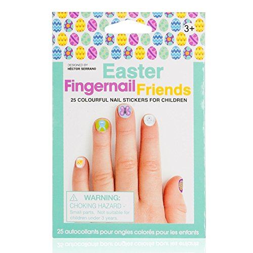 Wrapables ongles amis Pâques Nail Stickers Nail Art pour enfants (50 Count)
