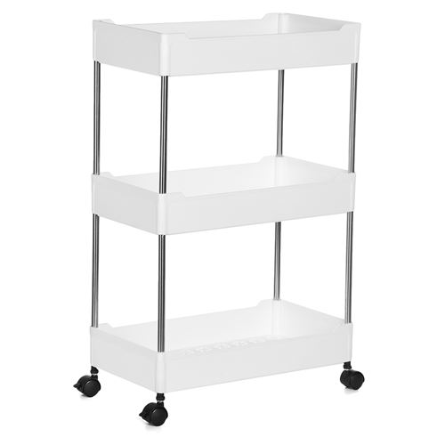 Étagère Insma de salle de bains de cuisine de stockage de chariot de 3 niveaux 40.5*22.5*64.5cm