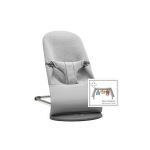 Babybjorn - Pack Transat Bliss Jersey 3D + Jouet Amis doux gris