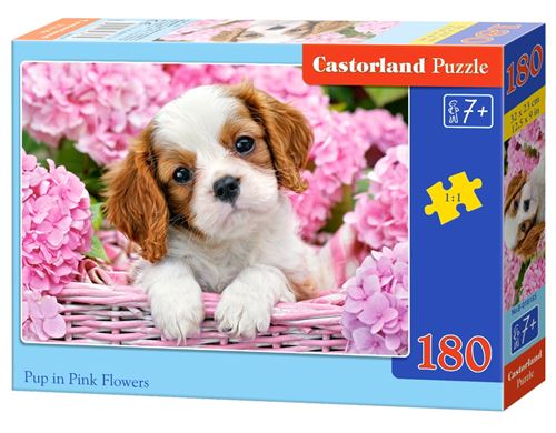 Castorland Pup in Flowers puzzle 180 pièces 180 pièces - vue 2