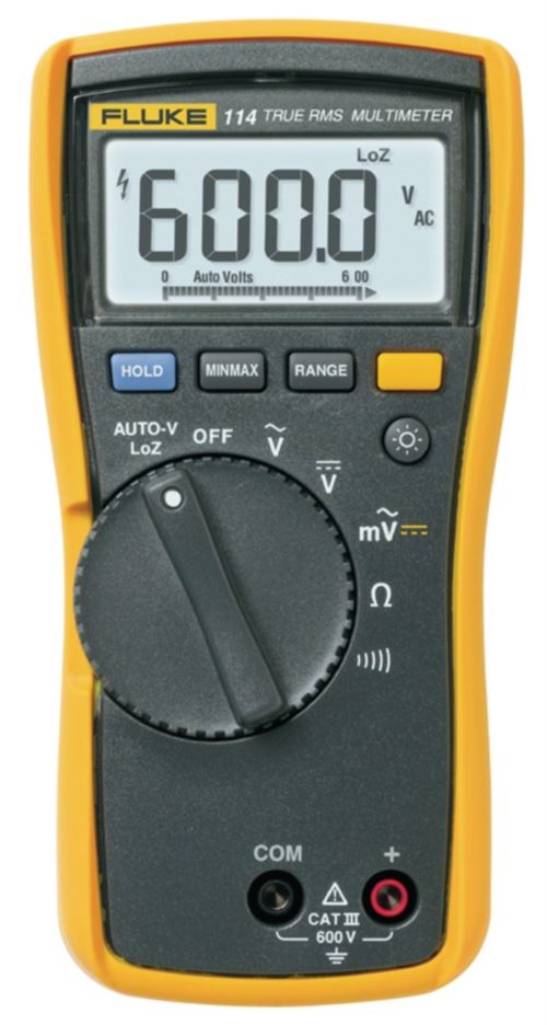 Fluke 114 Multimètre Numérique RMS 6000 Chiffres 600 Vac 600 Vdc