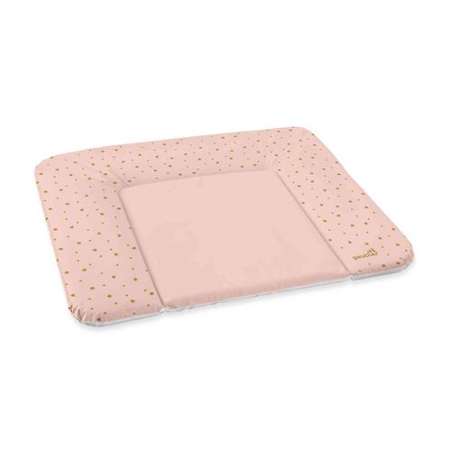 Matelas à langer rose étoiles 75x85 cm - Geuther