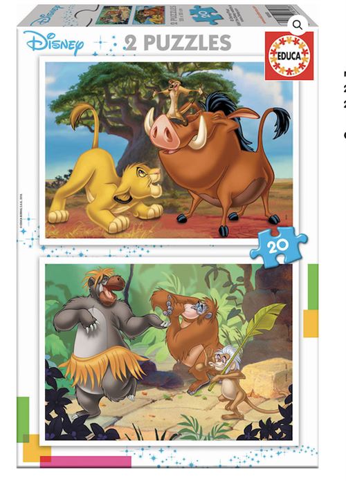 EDUCA - puzzle 2x20 Disney Animals