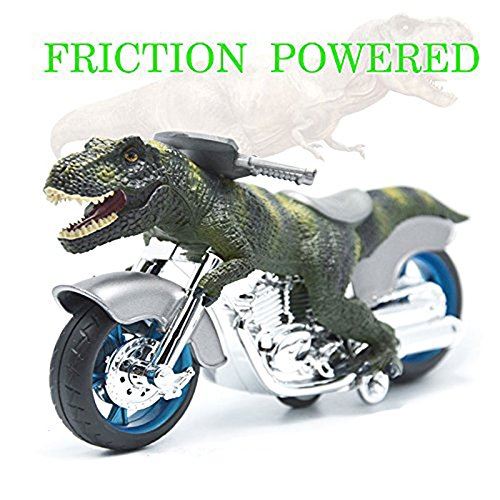 BigNoseDeer dinosaure moto jouets - jouets de motocyclettes à friction dinosaures Tyrannosaurus T Rex 7.1 x 4