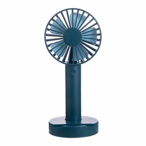 Ventilateur à main mini USB 3 vitesses portable pour extérieur bleu
