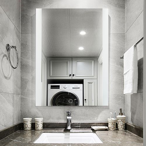 Miroir salle de bain 700*500mm avec éclairage anti-brouillard miroir LED