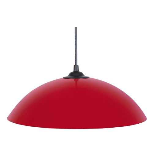 Suspension métal diamètre 29,5cm Demi-lune rouge rouge