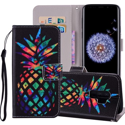 Galaxy S9 Plus Housse Etui Cuir Pu Ananas Als88929