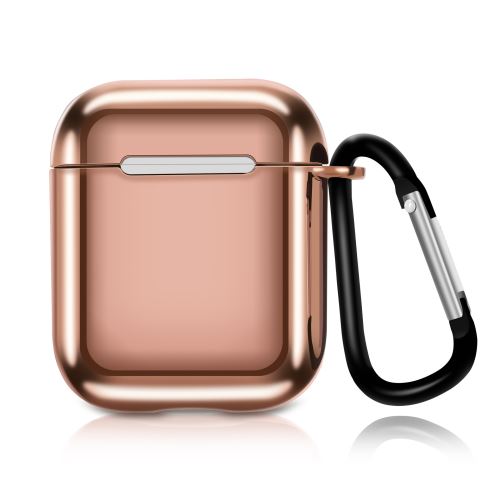 Coque en TPU WISETONY Placage pour Apple AirPods - Or Dore