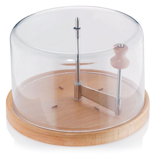 Rabot girolle à fromage en bois + cloche Kela Line 77080