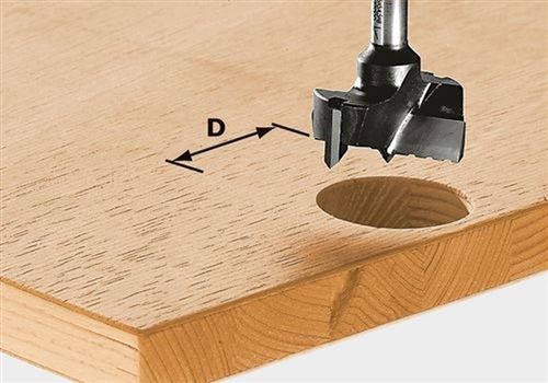 Fraise pour Ferrures Hw avec Queue De 8Mm Festool Hw S8 D30 - 491075