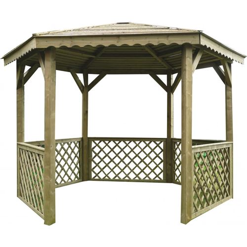 Solid Pergola Kioske Couvert 3,5mx 3m