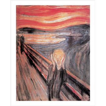 Tableau Le Cri D'Edvard Munch 50x70 Cm - Poster Encadré, Décoration Murale Moderne