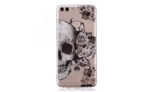 Coque souple motif Skull-Roses pour Huawei P-Smart
