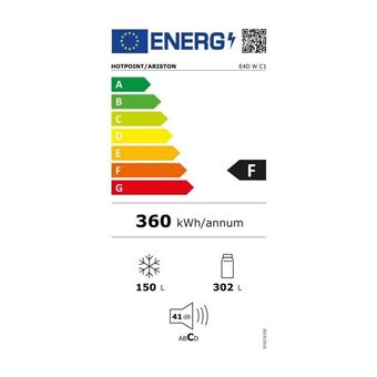 Réfrigérateurs combinés 402L Froid Ventilé HOTPOINT 70cm F, HOT8050147608142