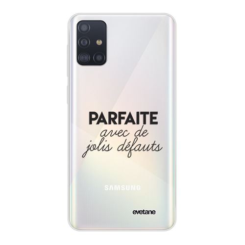 Coque pour Samsung Galaxy A51 5G souple transparente Parfaite Avec De Jolis Défauts Motif Ecriture Tendance [Evetane®]