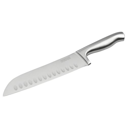Non Communiqué Gris Couteau De Cuisine Santoku Lame De 18 Cm Nirosta Star