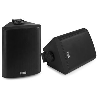 Power Dynamics WS50AB Paire d'Enceintes Murales WiFi et Bluetooth IP55 - 240 Watts, Enceinte Active et Passive - 1