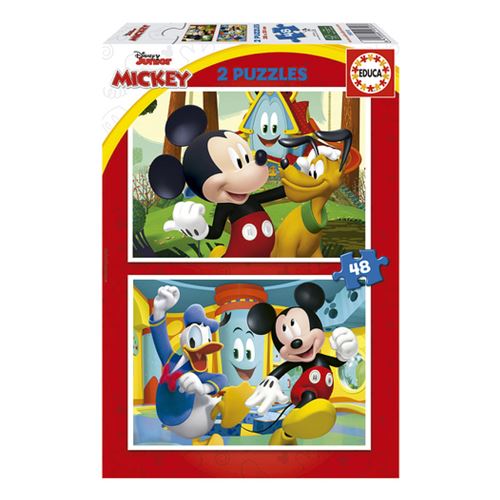 Educa Borras Multicolore Puzzle De 2 X 20 Pièces Double Educa Mickey - Image 5