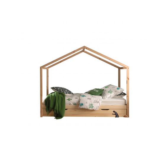 Non Communiqué Beige Vipack Dallas Lit Zh 90X200cm Naturel + Lit Gigogne