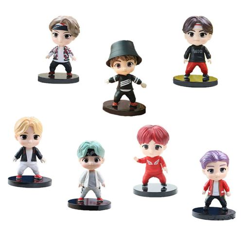Set de 7 pièces Figurines BTS Bangtan Boys 8 cm
