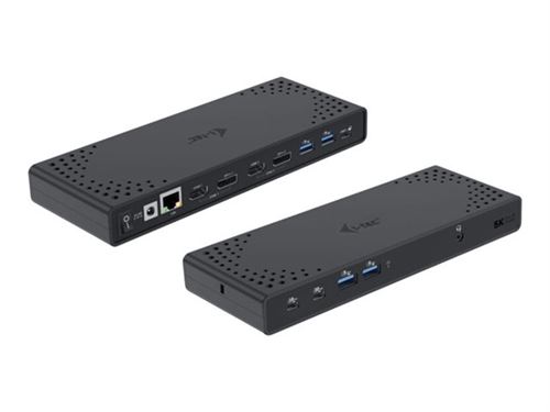 i-Tec - Station d'accueil - USB-C / USB 3.0 / Thunderbolt 3 / Thunderbolt 4 - 2 x HDMI, 2 x DP++ - 1GbE - 130 Watt